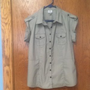 Worthington cap sleeved lightweight jacket